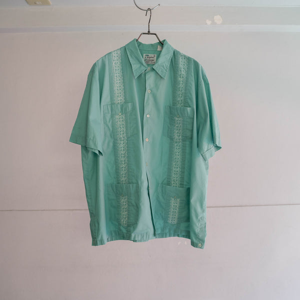 1990s emerald green cuba s/s shirt
