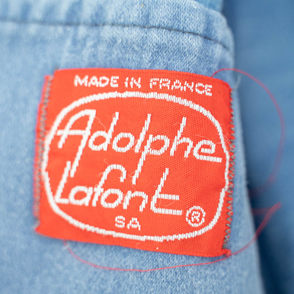 1960s France blue moleskin jacket 'ADOLPHE LAFONT'