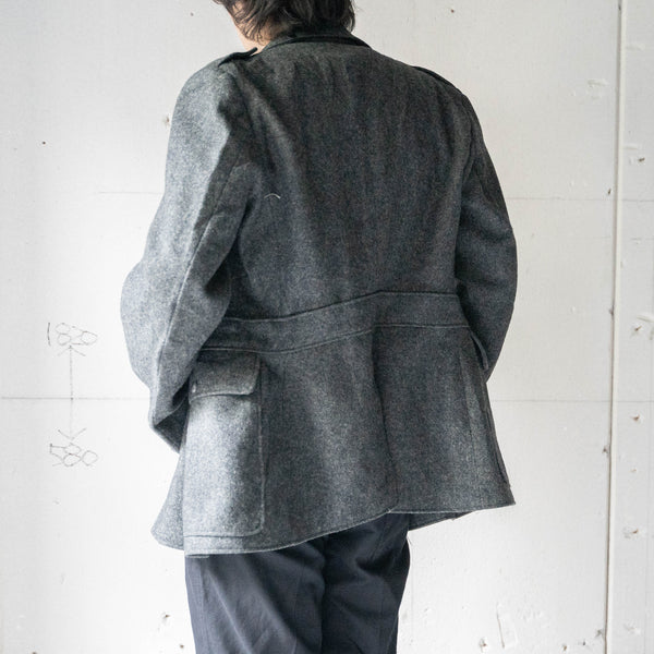 1960s Denmark military gray color wool jacket