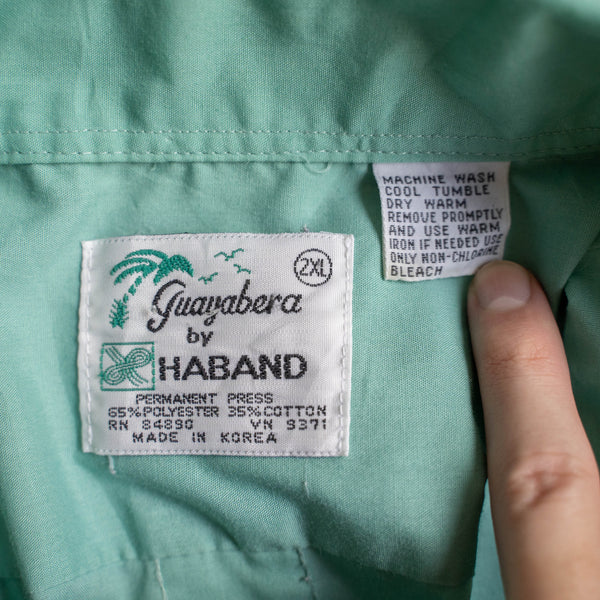1990s emerald green cuba s/s shirt