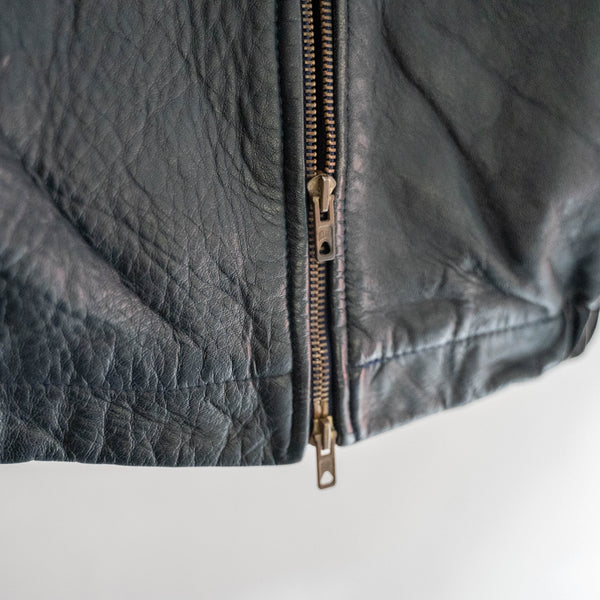 1970-80s French military pilot leather jacket -civilian type-