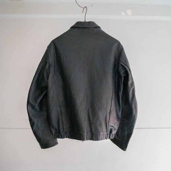1970-80s French military pilot leather jacket -civilian type-