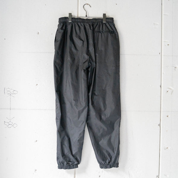 1990-00s 'Wilson' black color nylon pants -with side zip-