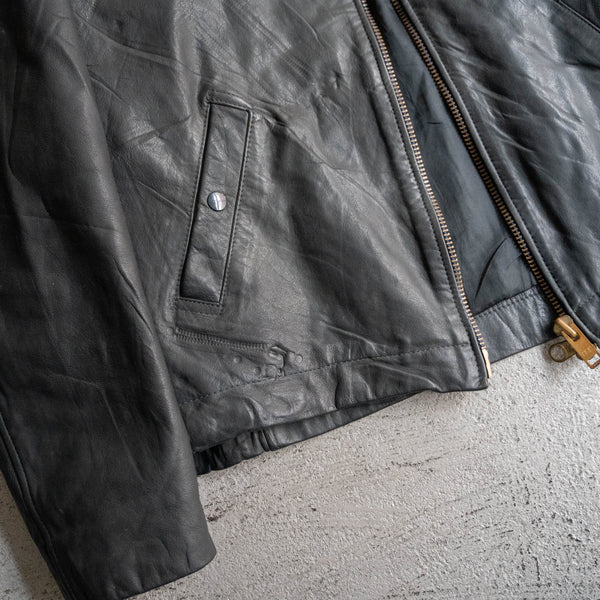 1970-80s French military pilot leather jacket -civilian type-