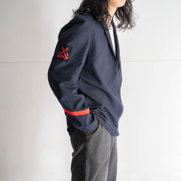 1990s French military wool × poly sailor smock