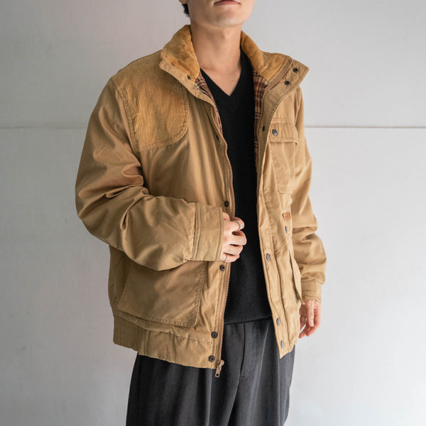 1980s khaki short hunting blouson