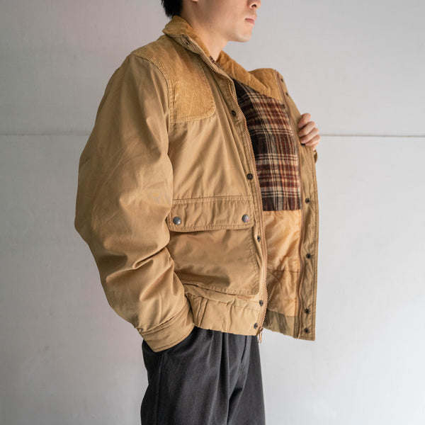 1980s khaki short hunting blouson