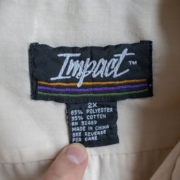 1990s light yellow cuba s/s shirt