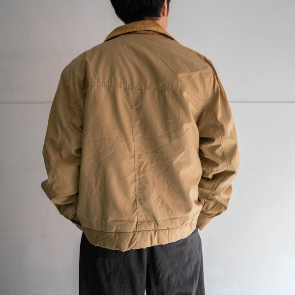 1980s khaki short hunting blouson