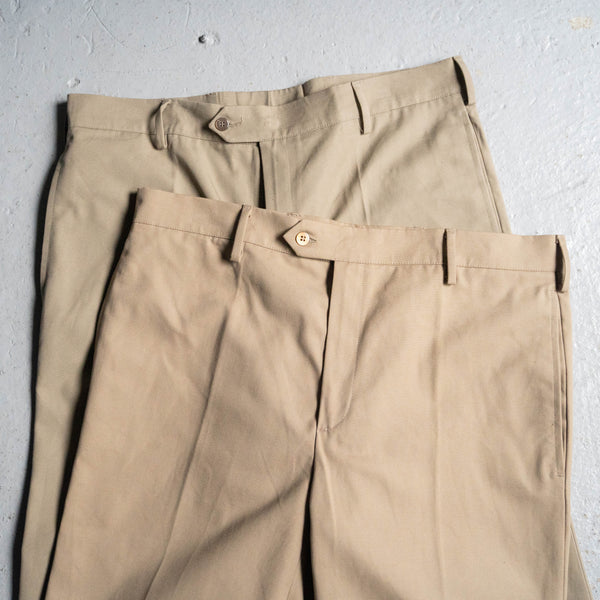 1980-90s Italian military work chino pants 'dead stock'