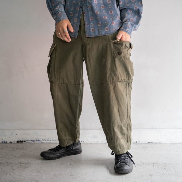 1960-80s French military M64 cargo pants -1