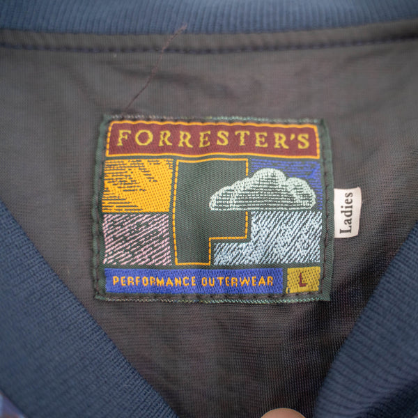 around1990s 'FORRESTER'S' purple check pull over