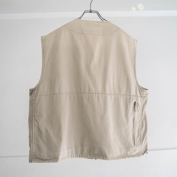 1980-90s cotton chino hunting vest