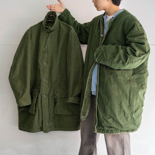 1950-80s Swedish military M-59 coat with liner