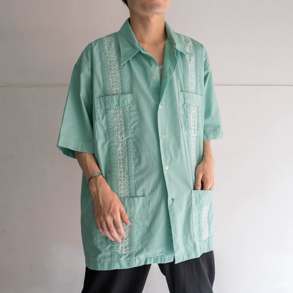1990s emerald green cuba s/s shirt