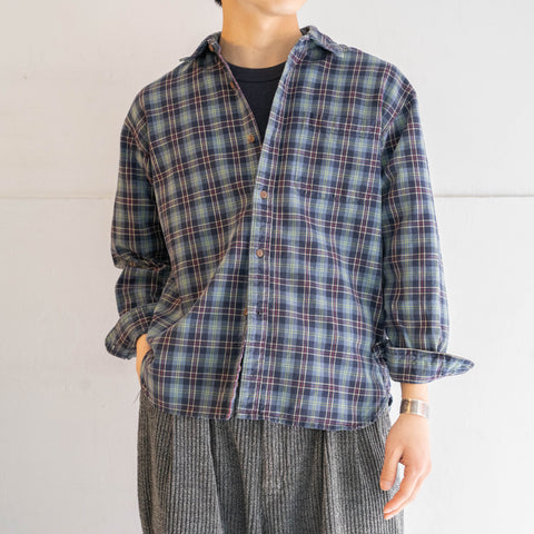 2000s 'GAP' blue based check cotton shirt