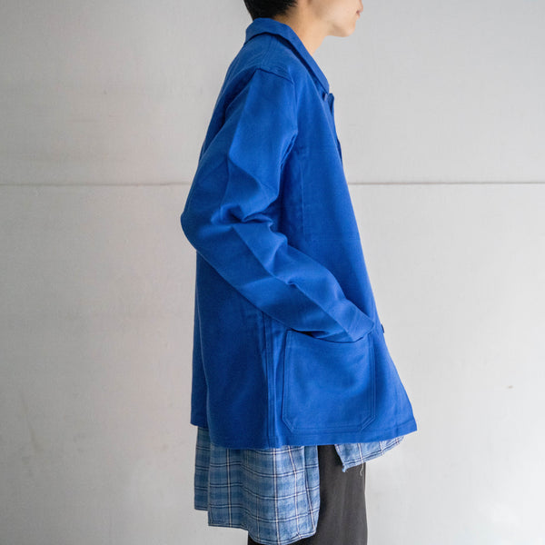 around 1980s France light blue cotton twill work jacket 'dead stock'