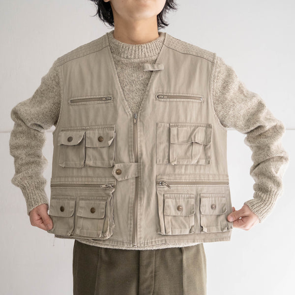 1980-90s cotton chino hunting vest