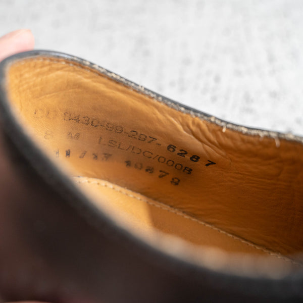 2000s British military black leather shoes 'mint condition'