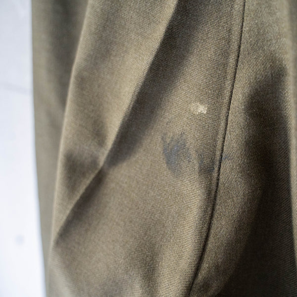 1960s Belgium military wool one tuck dress pants 'dead stock'