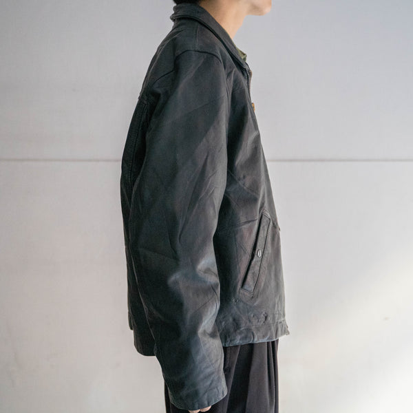 1970-80s French military pilot leather jacket -civilian type-