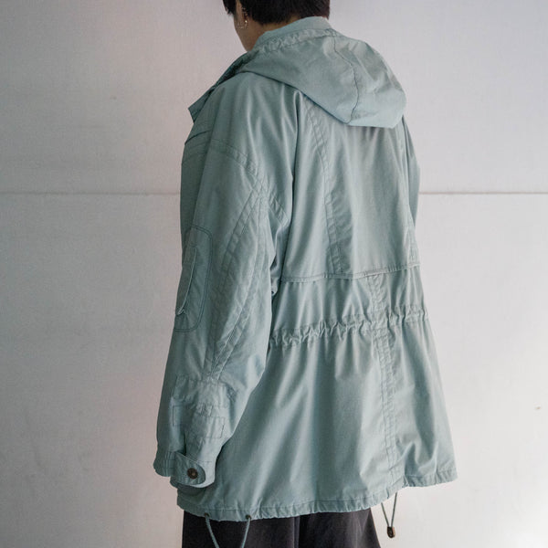 1980s ice blue good-gimmick half coat