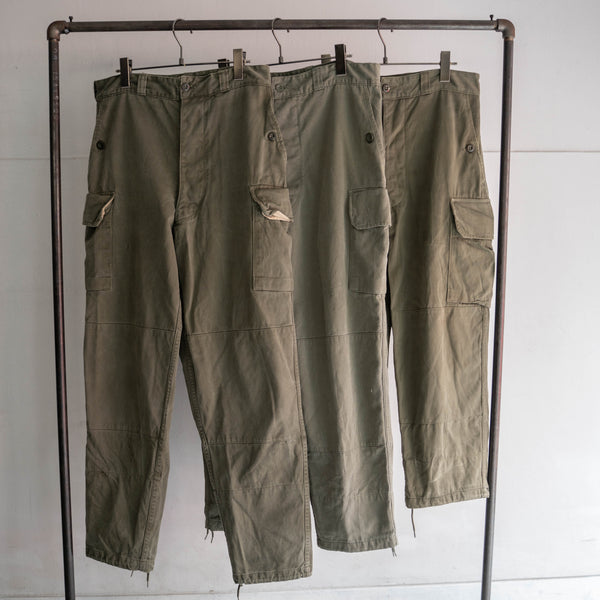 1960-80s French military M64 cargo pants -1