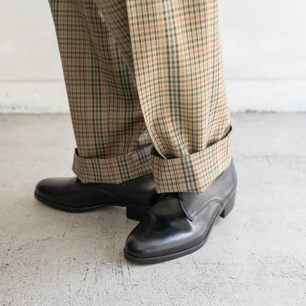 1980s Italian military black leather shoes 'dead stock'