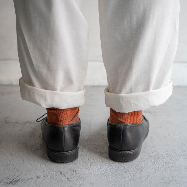 around 1990s Europe black color leather tyrolean shoes