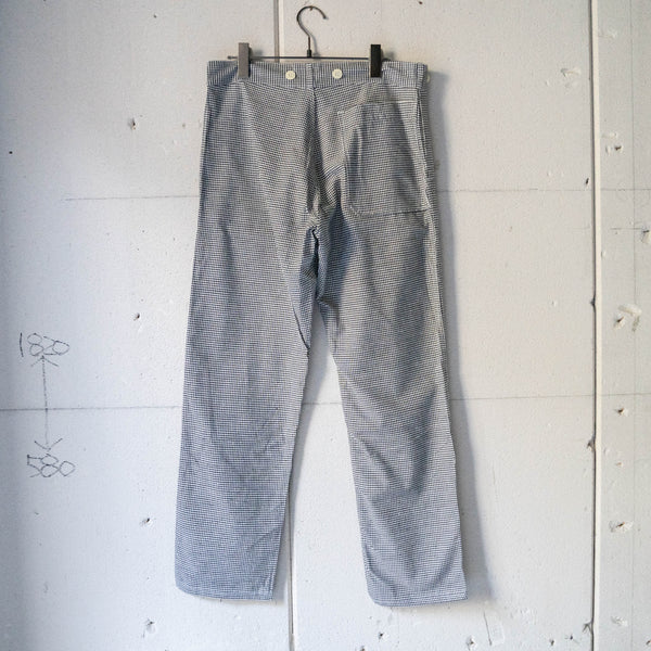 1980-90 Europe houndstooth chef pants 'dead stock'