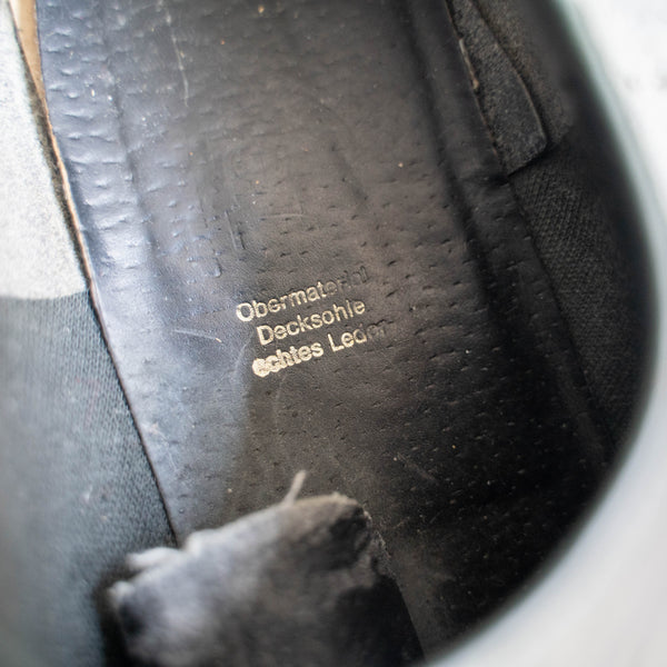 around 1990s Europe black color leather tyrolean shoes