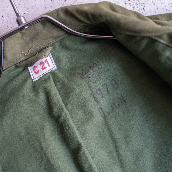 1970s Swedish military field jacket -short length ver- 'dead stock'
