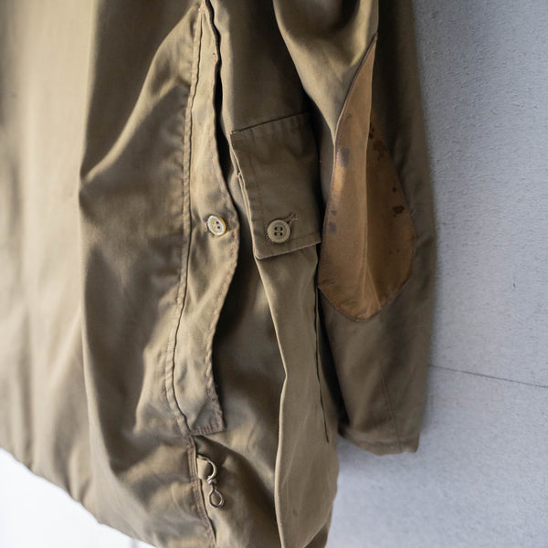 1970-80s Europe khaki color hunting jacket -good damage-