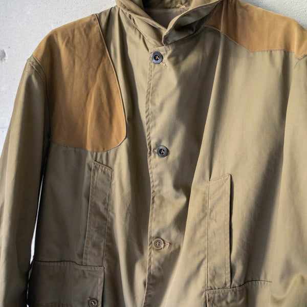 1970-80s Europe khaki color hunting jacket -good damage-