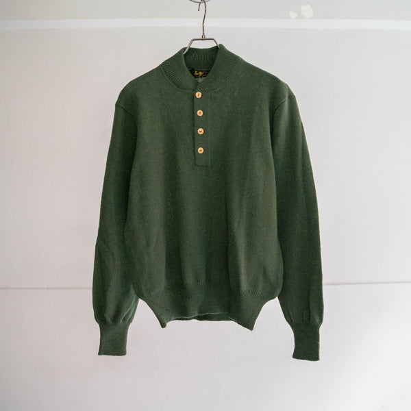1990s Italy green pullover knit 'dead stock'