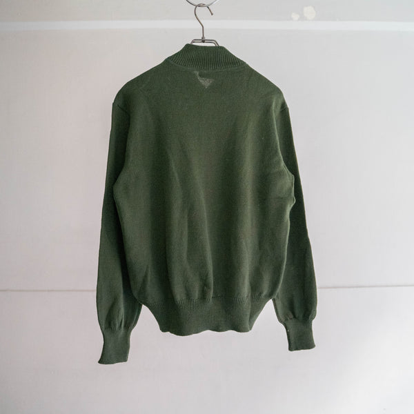 1990s Italy green pullover knit 'dead stock'