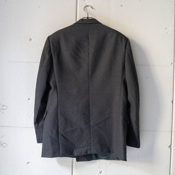 1980s Italian military dark gray wool set up 'dead stock' -4 button-