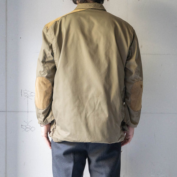 1970-80s Europe khaki color hunting jacket -good damage-