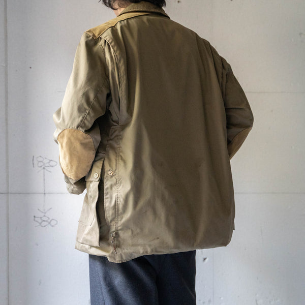 1970-80s Europe khaki color hunting jacket -good damage-