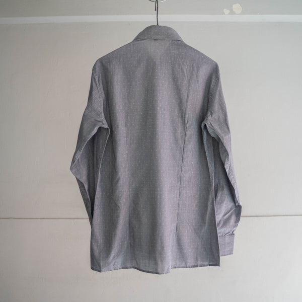 1970-80s houndstooth × dot l/s shirt