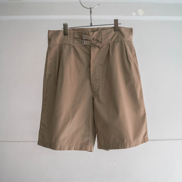 2000s Italian military beige gurkha shorts