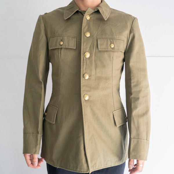 1960-70s Italian military safari jacket  -olive type- 'dead stock'