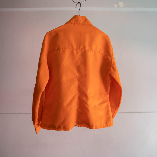 1980s France vivid orange short blouson
