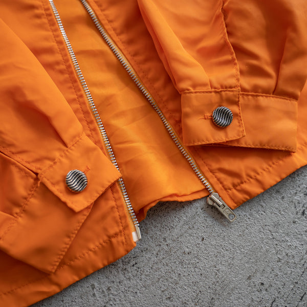 1980s France vivid orange short blouson