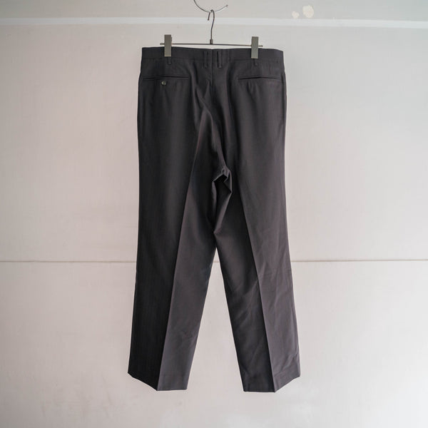 1990s Japan vintage dark green stripe double breasted set up