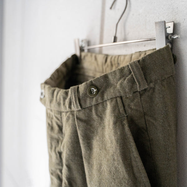 1970s Belgium military wool one tuck dress pants 'dead stock'