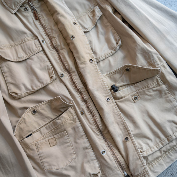 2000s Timberland beige 4 pockets jacket -good fade-