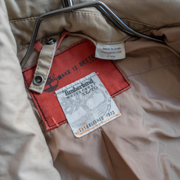 2000s Timberland beige 4 pockets jacket -good fade-
