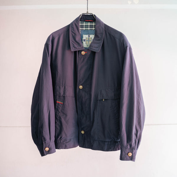 1990s navy casual short blouson