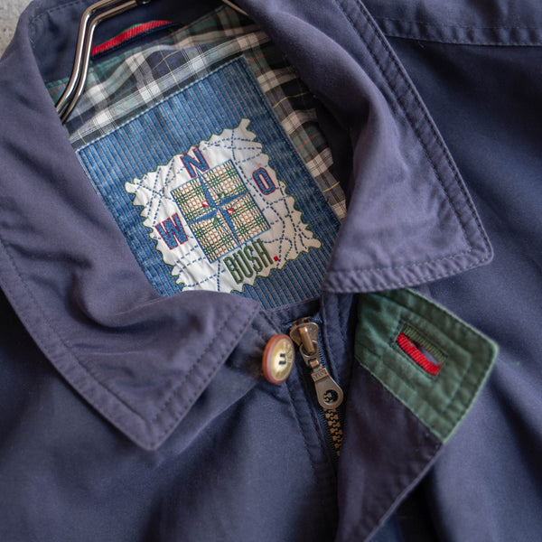 1990s navy casual short blouson